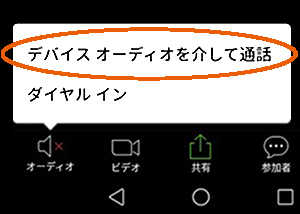 オーディオの設定ボタンイメージ